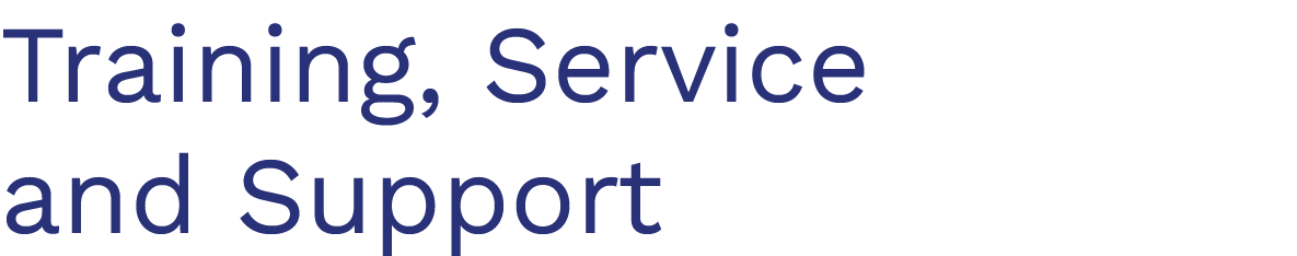 Training, Service and Support 