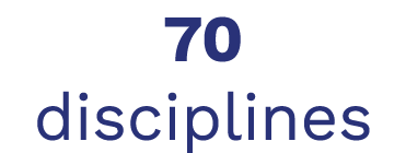 70 disciplines
