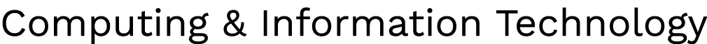Computing & Information Technology