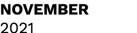 NOVEMBER 2021