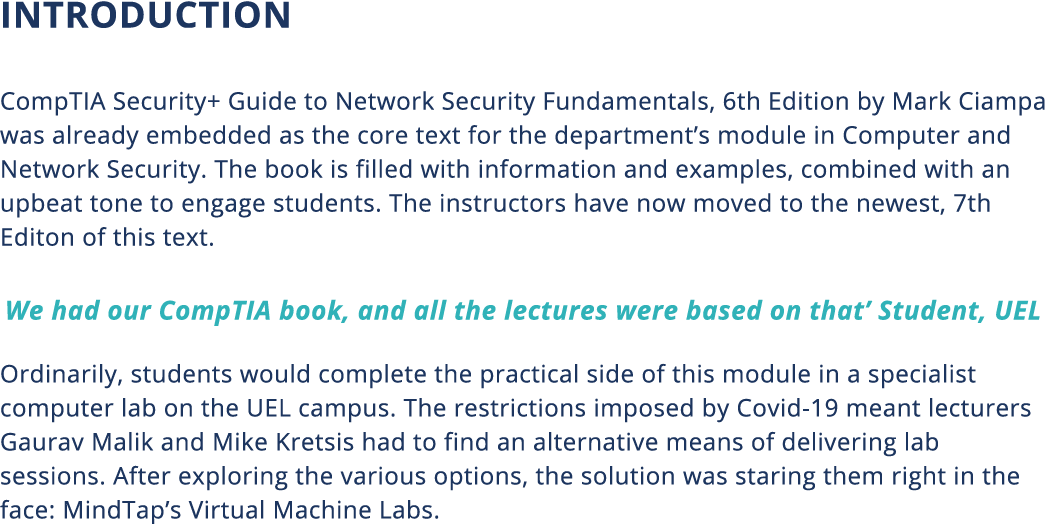 Introduction CompTIA Security+ Guide to Network Security Fundamentals, 6th Edition by Mark Ciampa was already embedde   